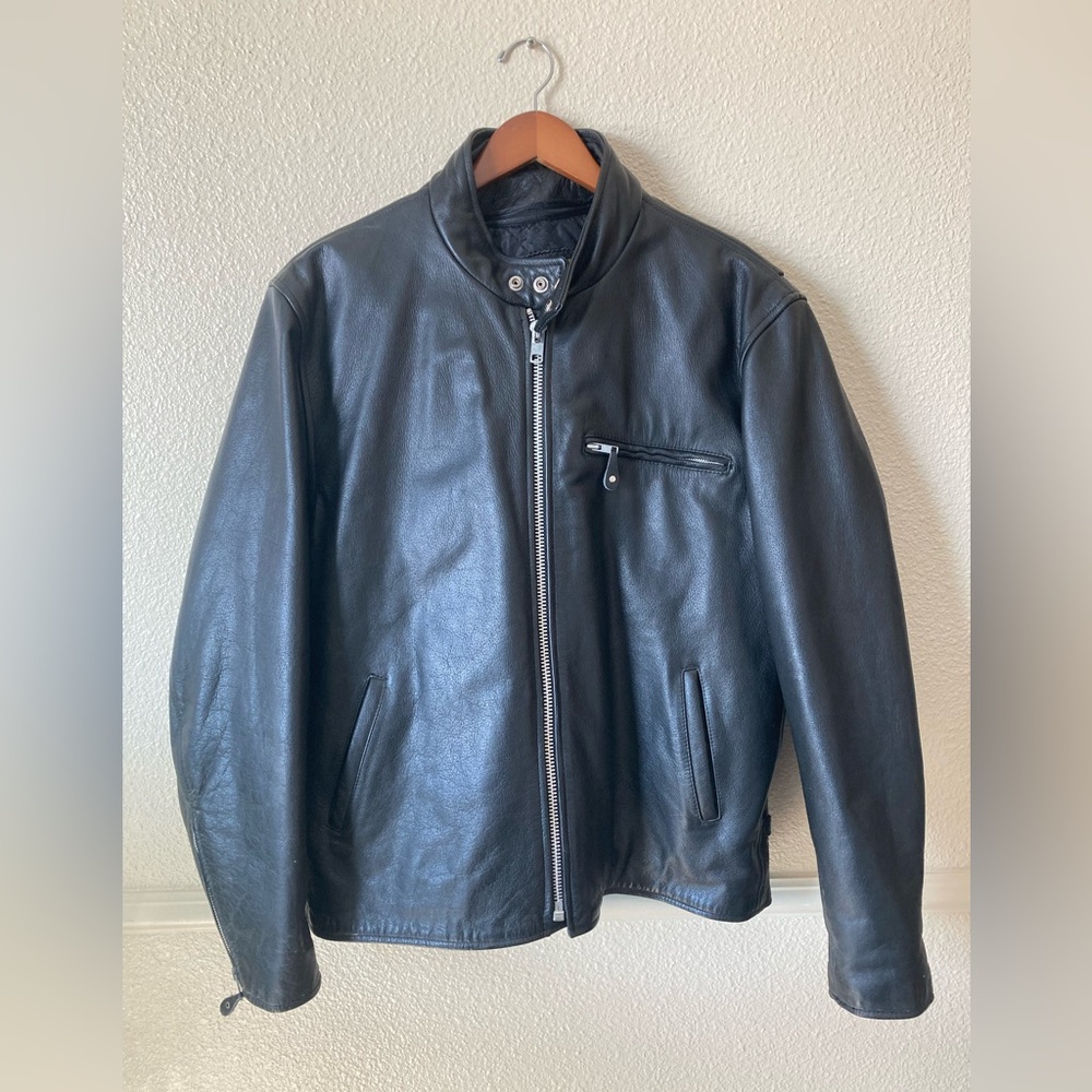 Vintage Hudson Leather motorcycle jacket